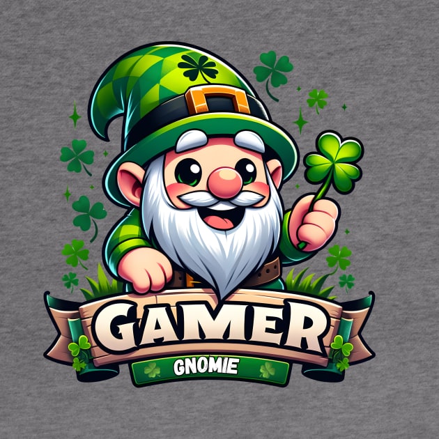 Gamer Gnomie - St. Patrick's Day Gnome by Luvleigh